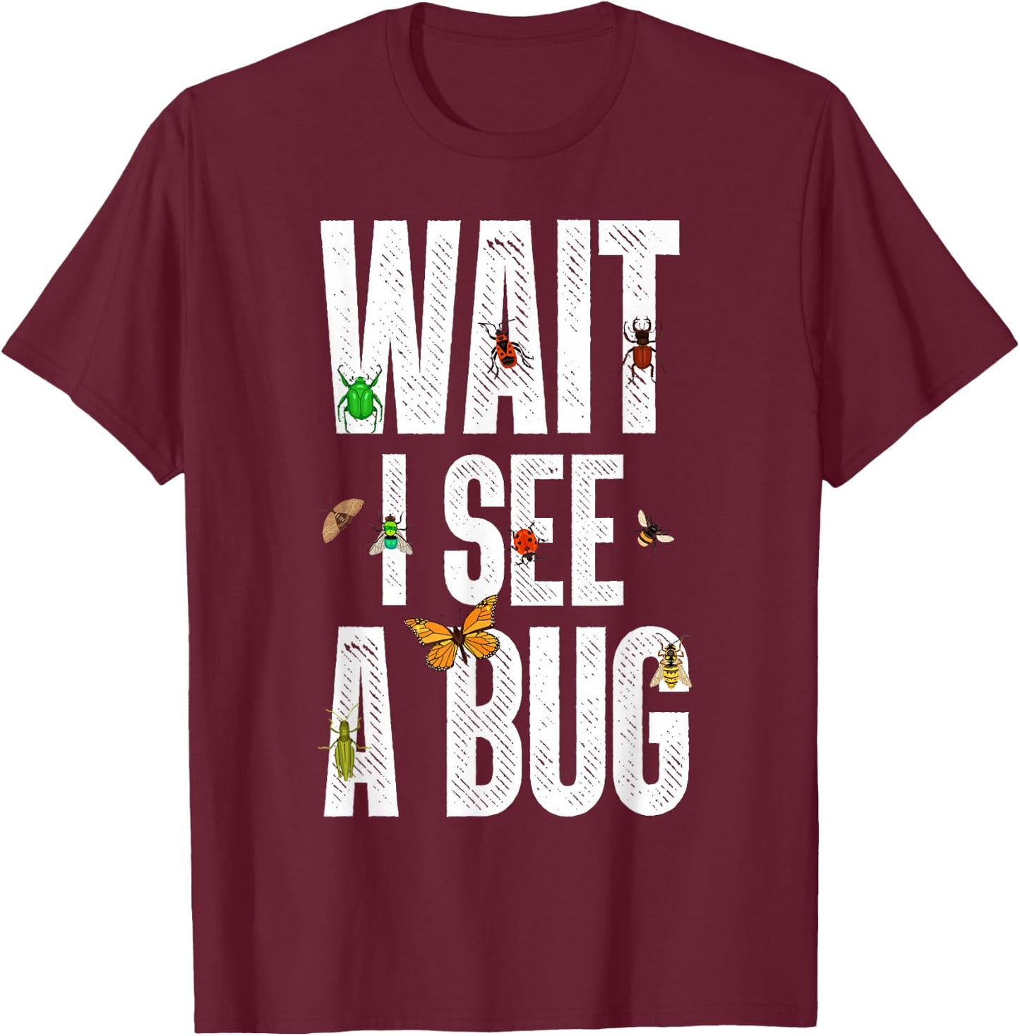 Cool Entomology Women Kids Lady Bug Lover Insect T-Shirt - T-Shirt | Maroon