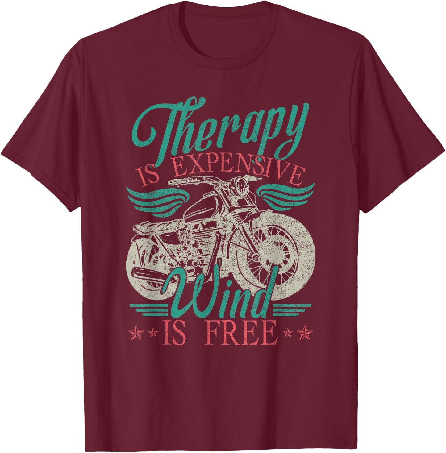 Women Motorcycle Rider T-Shirt - T-Shirt | Maroon