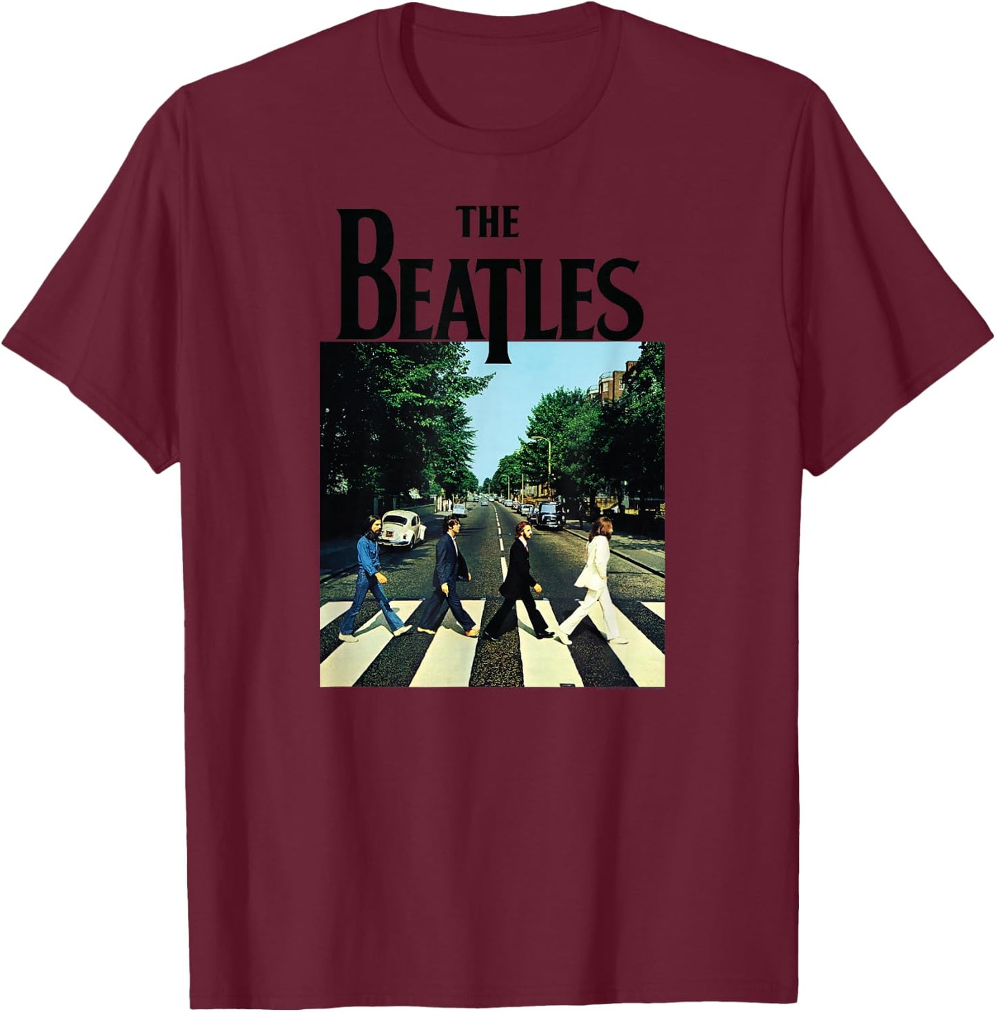 The Beatles - Abbey Road T-Shirt - T-Shirt | Maroon