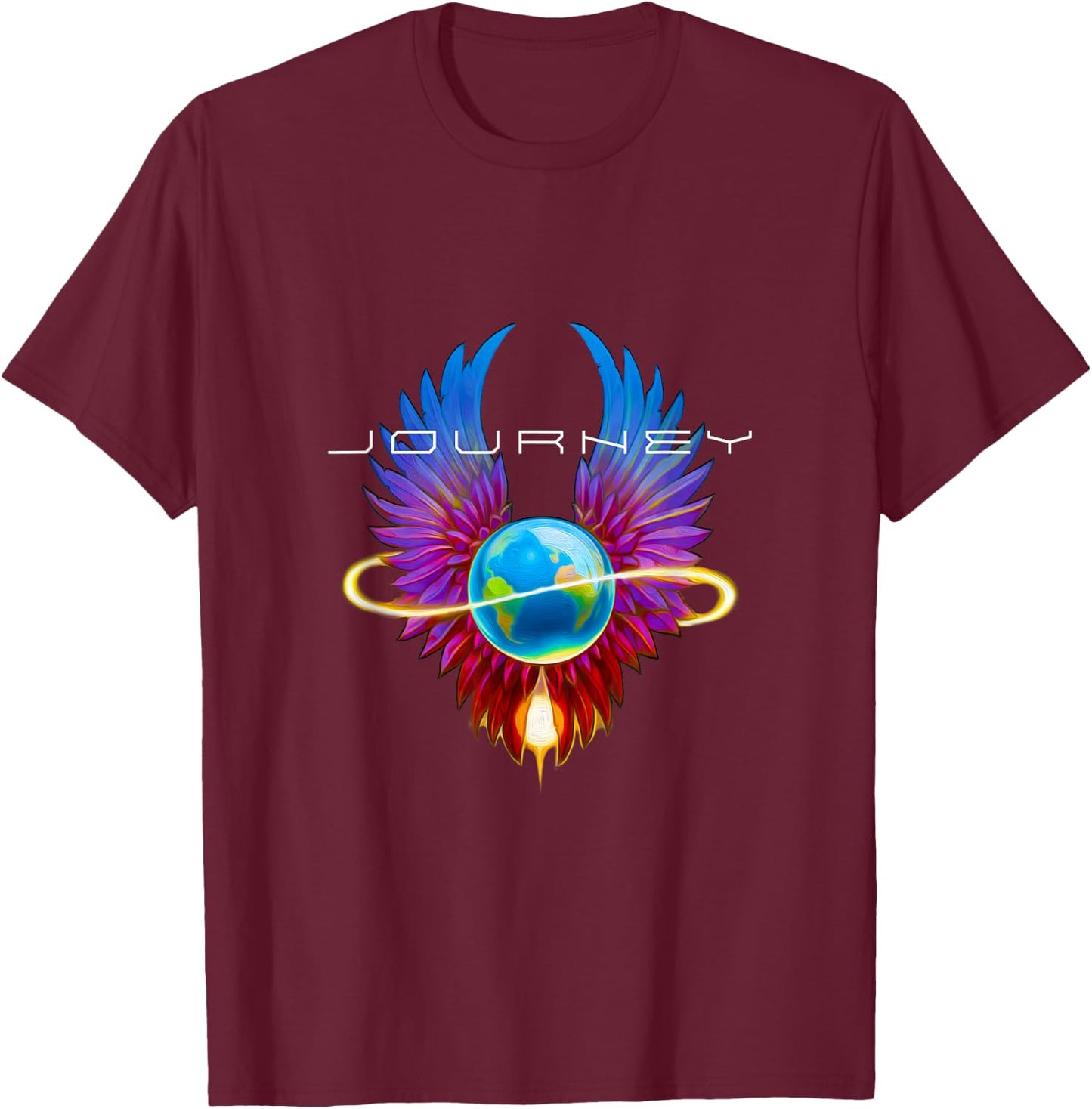 Journey Official Infinity Wings T-Shirt - T-Shirt | Maroon