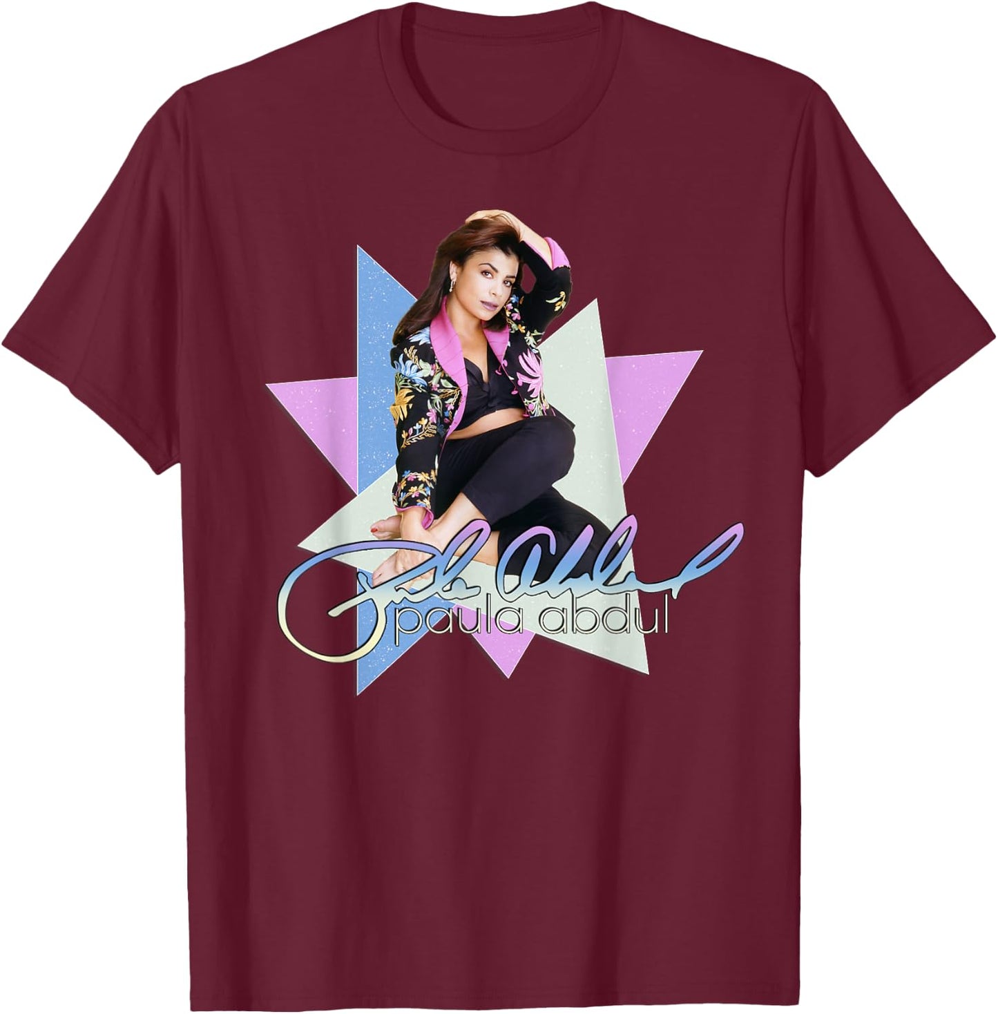Paula Abdul 90's Idol T-Shirt - T-Shirt | Maroon