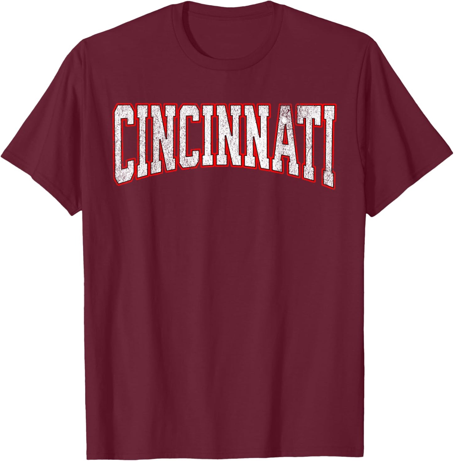 Cincinnati vintage city T-Shirt - T-Shirt | Maroon