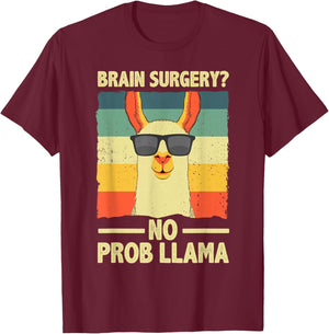Cute Brain Surgery Women Kids Get Well Soon Recovery T-Shirt - T-Shirt | Maroon