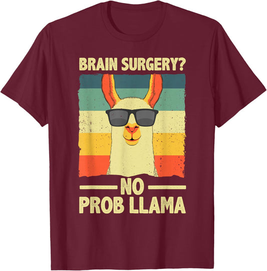 Cute Brain Surgery Women Kids Get Well Soon Recovery T-Shirt - T-Shirt | Maroon