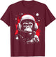 Iconic Monkey Astronaut in Astronautsuit in Space T-Shirt - T-Shirt | Maroon