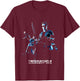 Terminator 2 Judgement Day Theatrical Poster T-Shirt - T-Shirt | Maroon