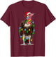 Vulture Bird Xmas Lighting Holiday Santa Vulture Christmas T-Shirt - T-Shirt | Maroon