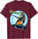 Cool Boys Skateboarding T Rex Dinosaur Skateboard Skate T-Shirt - T-Shirt | Maroon
