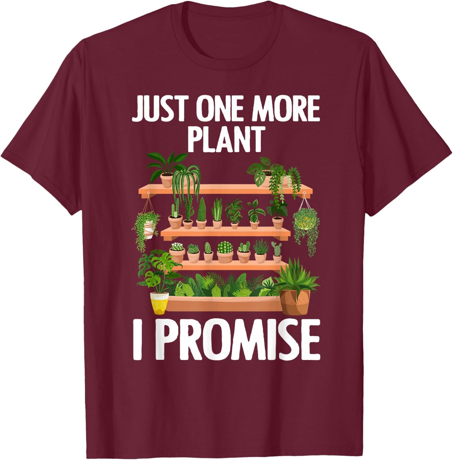 Cute Plant Design Women Garden Gardener Plant Lover Small T-Shirt - T-Shirt | Maroon