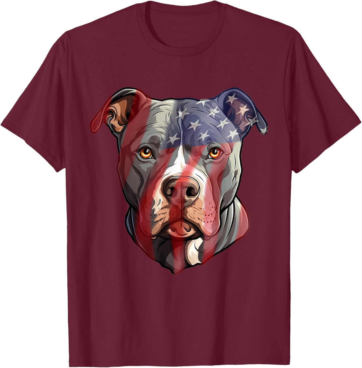 Pit-Bull Terrier Breeder Pittie Dog USA American Pitbull T-Shirt - T-Shirt | Maroon