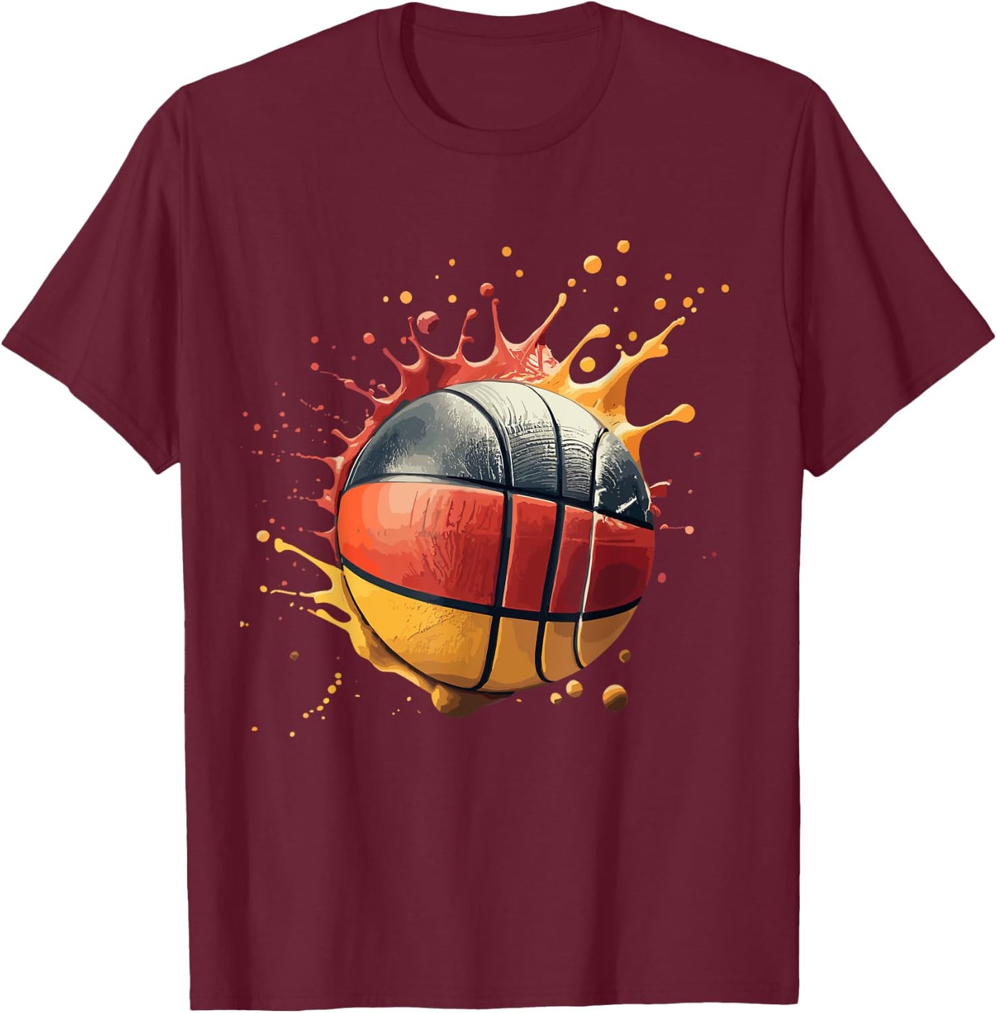 Basketball Germany T-Shirt - T-Shirt | Maroon