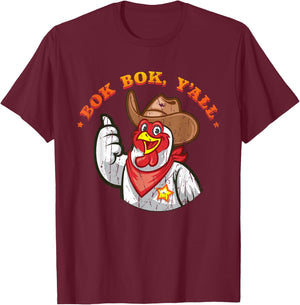Bok bok, y'all - Chickens T-Shirt - T-Shirt | Maroon