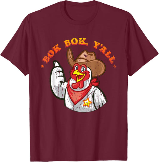 Bok bok, y'all - Chickens T-Shirt - T-Shirt | Maroon