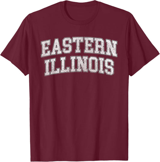 Eastern Illinois Athletic Arch College University Alumni T-Shirt - T-Shirt | Maroon