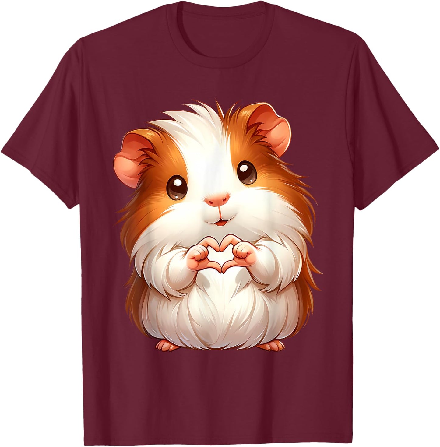 Cute Guinea Pig Mom Dad Guinea Pigs Lover Men Women Clothing T-Shirt - T-Shirt | Maroon