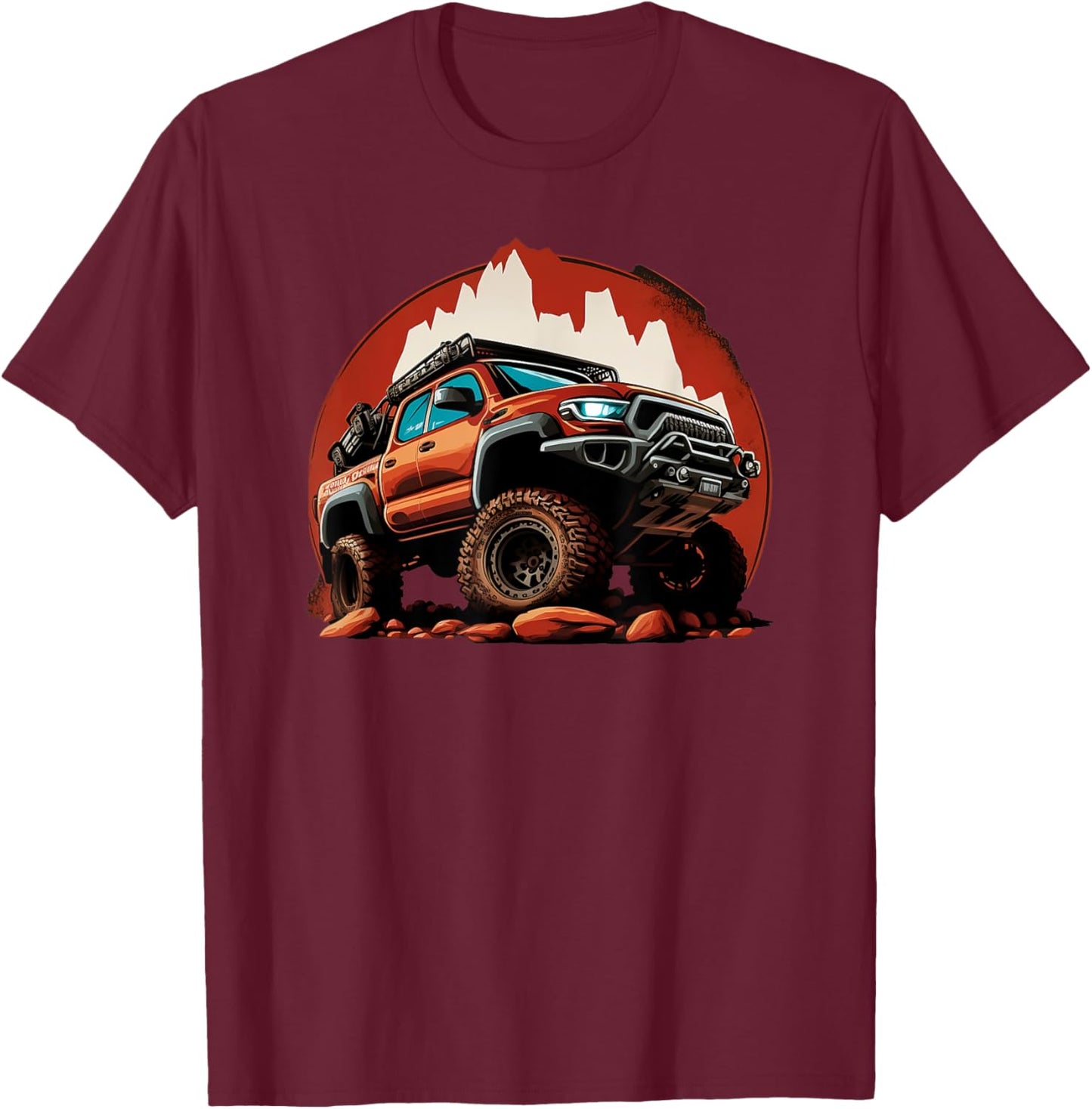 Tacoma Rock Crawler T-Shirt - T-Shirt | Maroon
