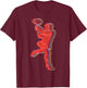 Funny Tennis Player Racket Retro Vintage T-Shirt - T-Shirt | Maroon