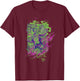 WB100 DC Comics Joker Clown Prince of Crime Toxic Gas T-Shirt - T-Shirt | Maroon