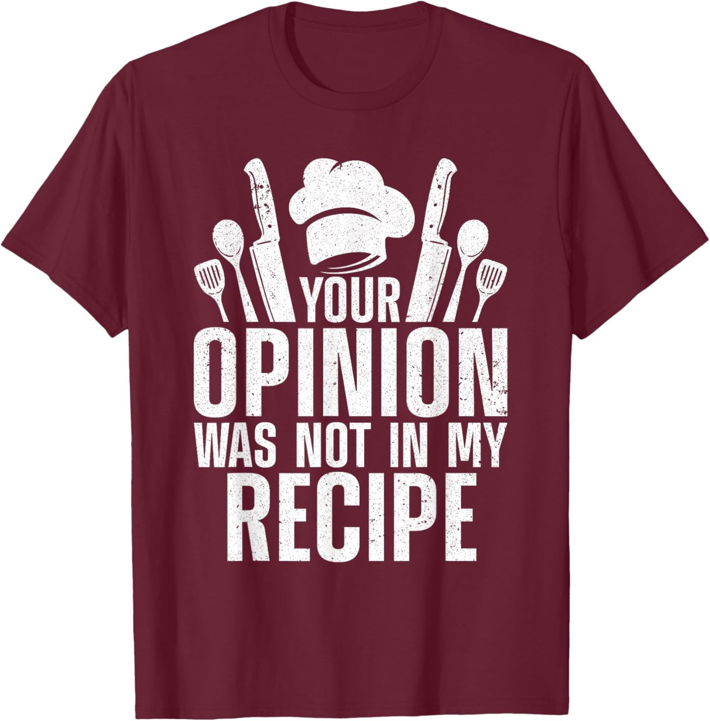 Funny Chef Design Women Cooking Lover Culinary Cook T-Shirt - T-Shirt | Maroon