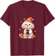 Maltese Pumpkin Spice Latte Fall Thanksgiving Halloween T-Shirt - T-Shirt | Maroon