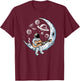Astronaut playing guitar on the moon Spaceman allspace T-Shirt - T-Shirt | Maroon