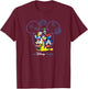 Disney Mickey and Friends Fireworks Our Disney Family Trip T-Shirt - T-Shirt | Maroon