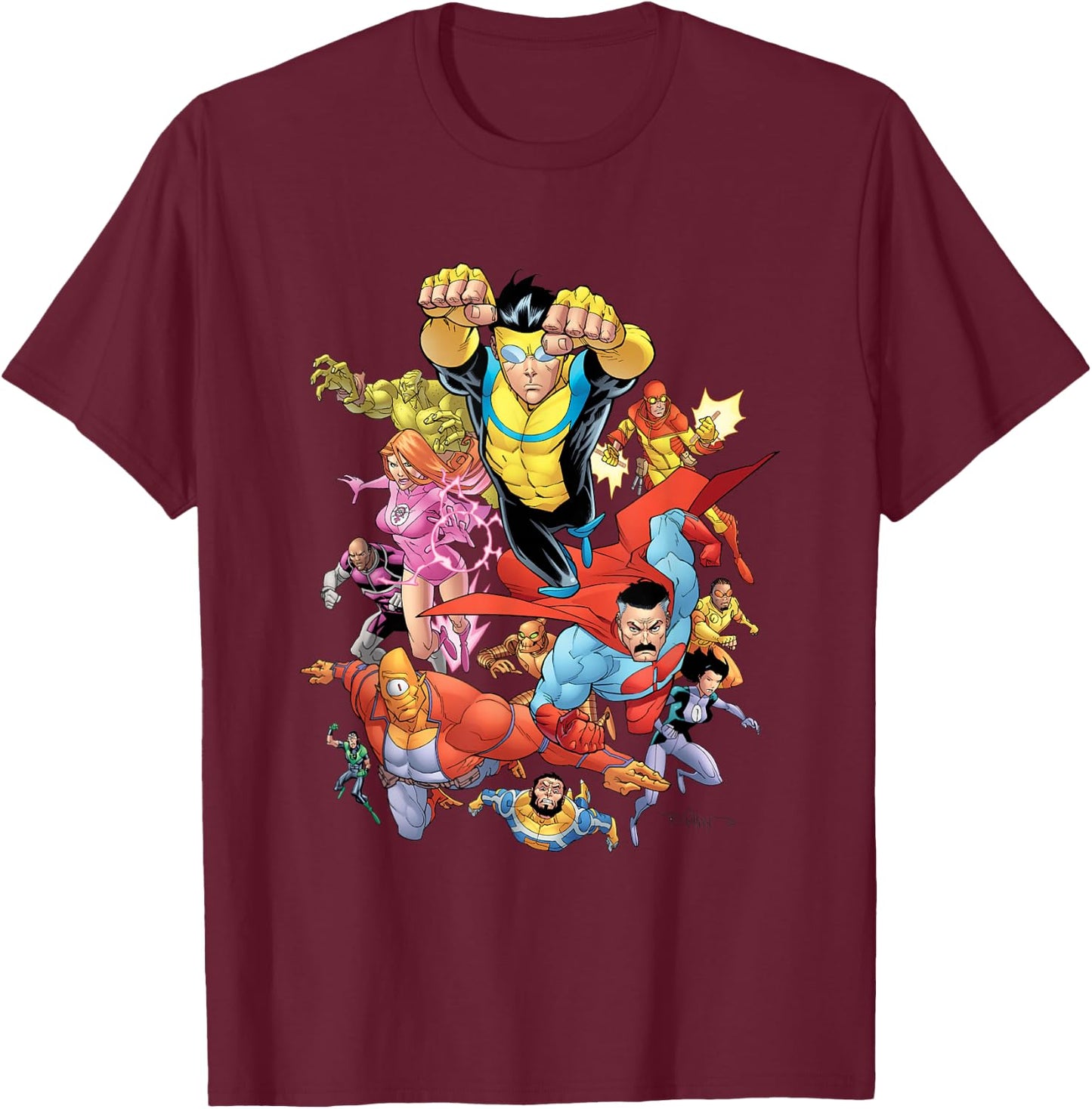 Invincible - Universe T-Shirt - T-Shirt | Maroon