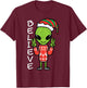 Christmas Alien Elf Believe Funny Xmas Space Men Women Kids T-Shirt - T-Shirt | Maroon