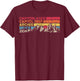 Vintage utah national parks Moab utah mighty five souvenir T-Shirt - T-Shirt | Maroon