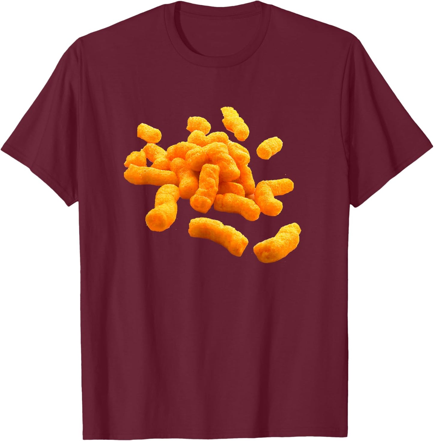 Cheese Puffs T-Shirt - T-Shirt | Maroon
