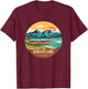 Sebago Lake Vintage Vacation Maine T-Shirt - T-Shirt | Maroon