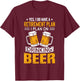 I Have a Retirement Plan on Drinking Beer Lover Retr Drinker T-Shirt - T-Shirt | Maroon