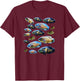 Tiger Oscar Cichlid Fish T-Shirt - T-Shirt | Maroon