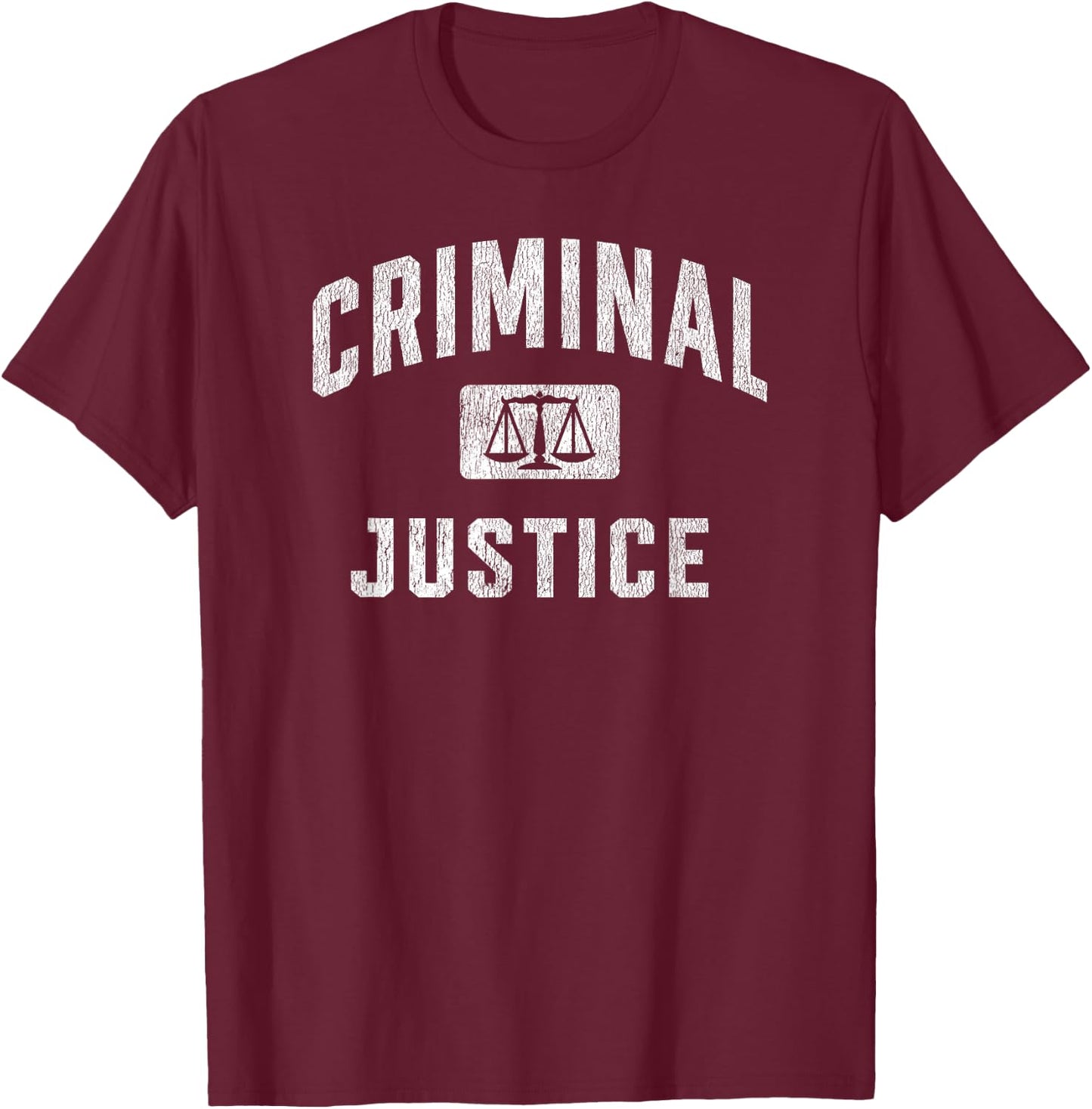 Future Criminal Justice Major College Graduate Graduation T-Shirt - T-Shirt | Maroon