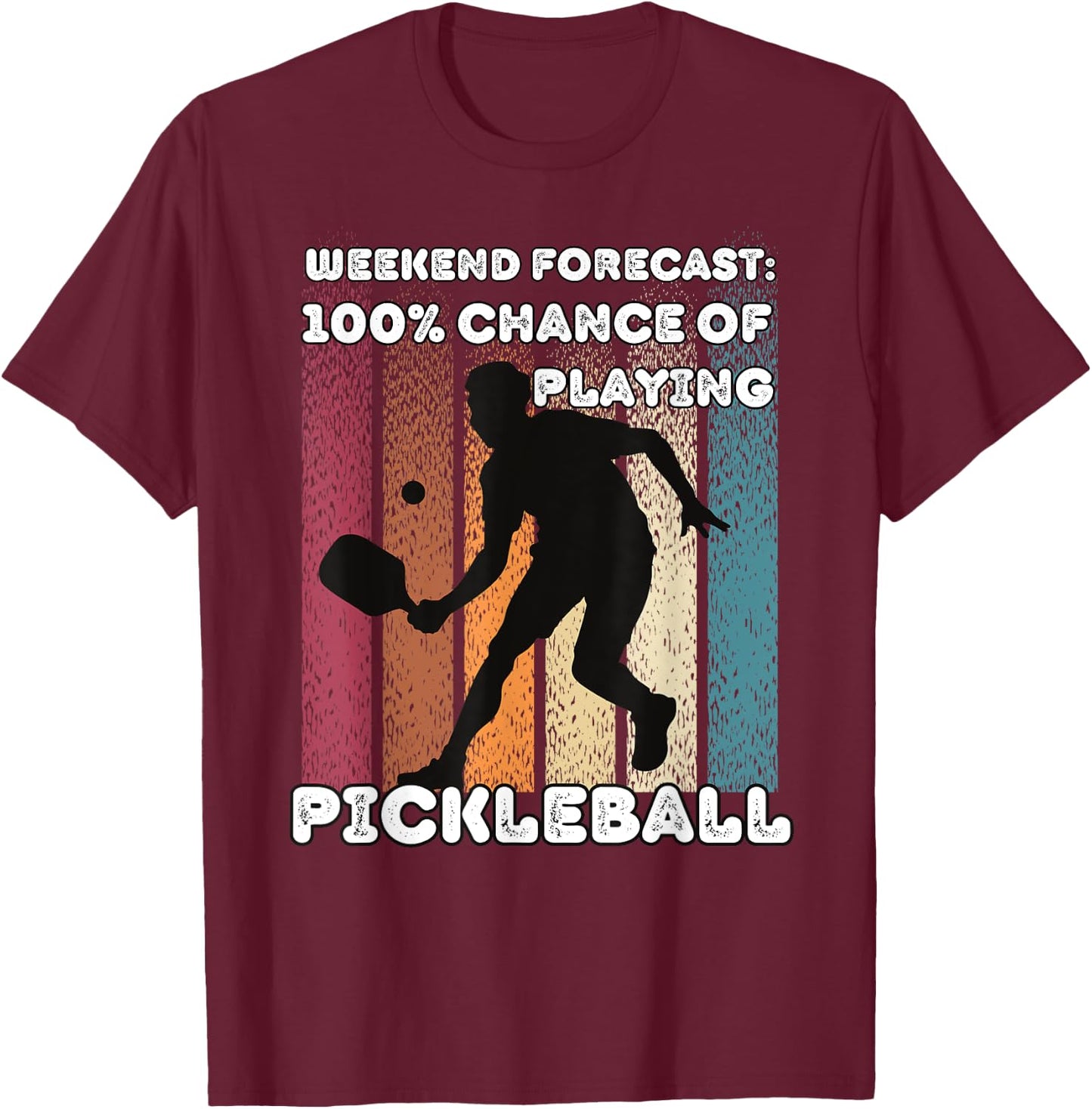 Pickle Ball Queen Gear & Player Funny Pickleball T-Shirt - T-Shirt | Maroon