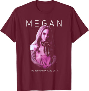 M3GAN Do You Wanna Hangout? Small T-Shirt - T-Shirt | Maroon
