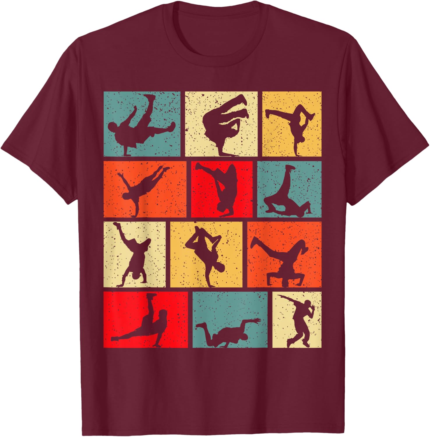 Breakdance Breakdancer Breakdancing Boys Kids Men T-Shirt - T-Shirt | Maroon