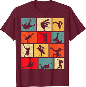 Breakdance Breakdancer Breakdancing Boys Kids Men T-Shirt - T-Shirt | Maroon