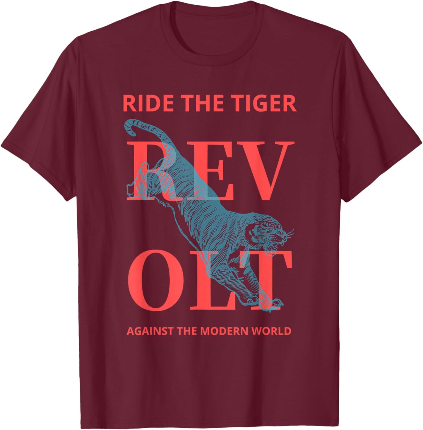 Revolt Against the Modern World Julius Evola T-Shirt - T-Shirt | Maroon
