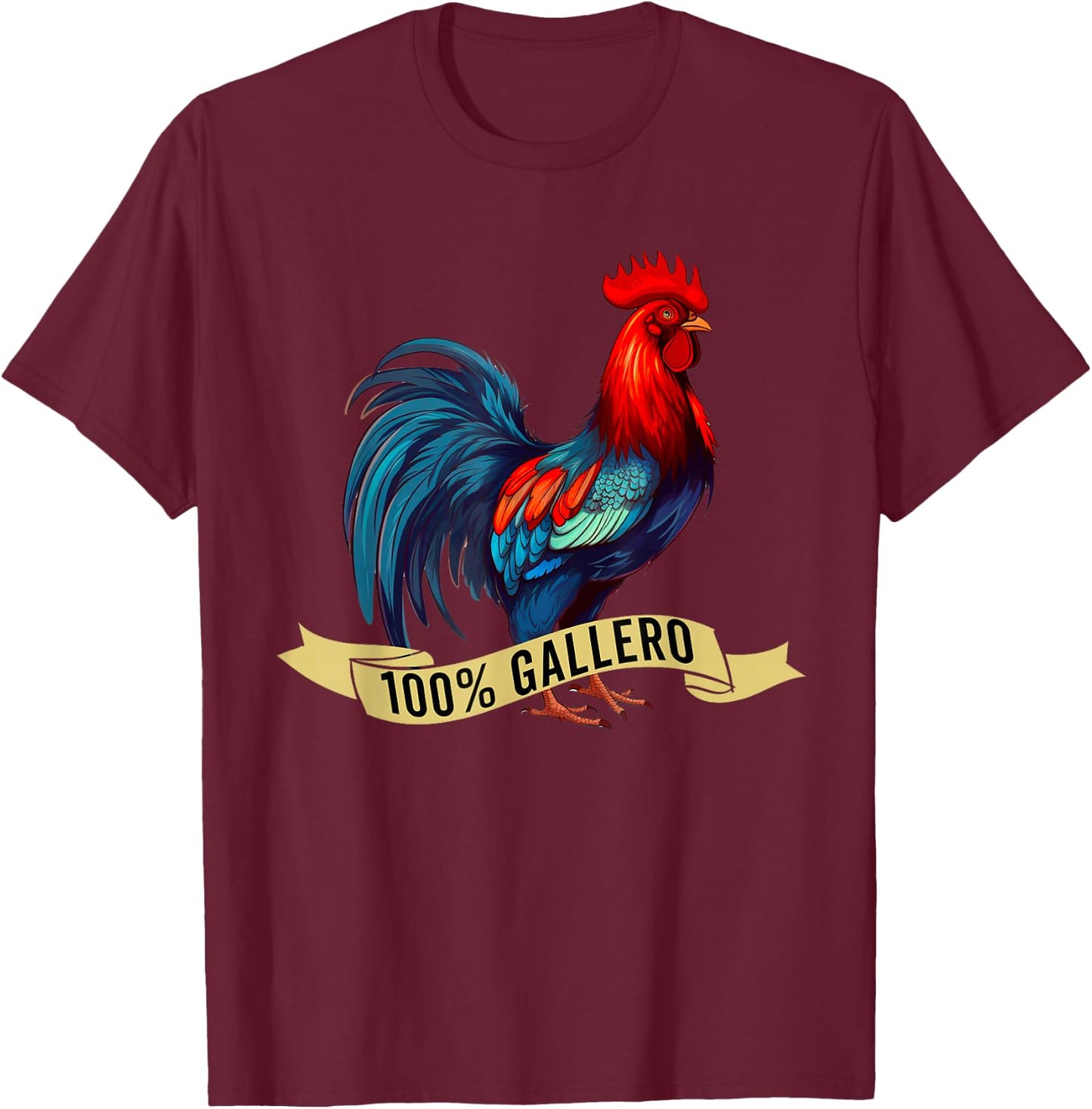 Gallero Hombre Papá Padre Tío Gallero Pelea De Gallos T-Shirt - T-Shirt | Maroon