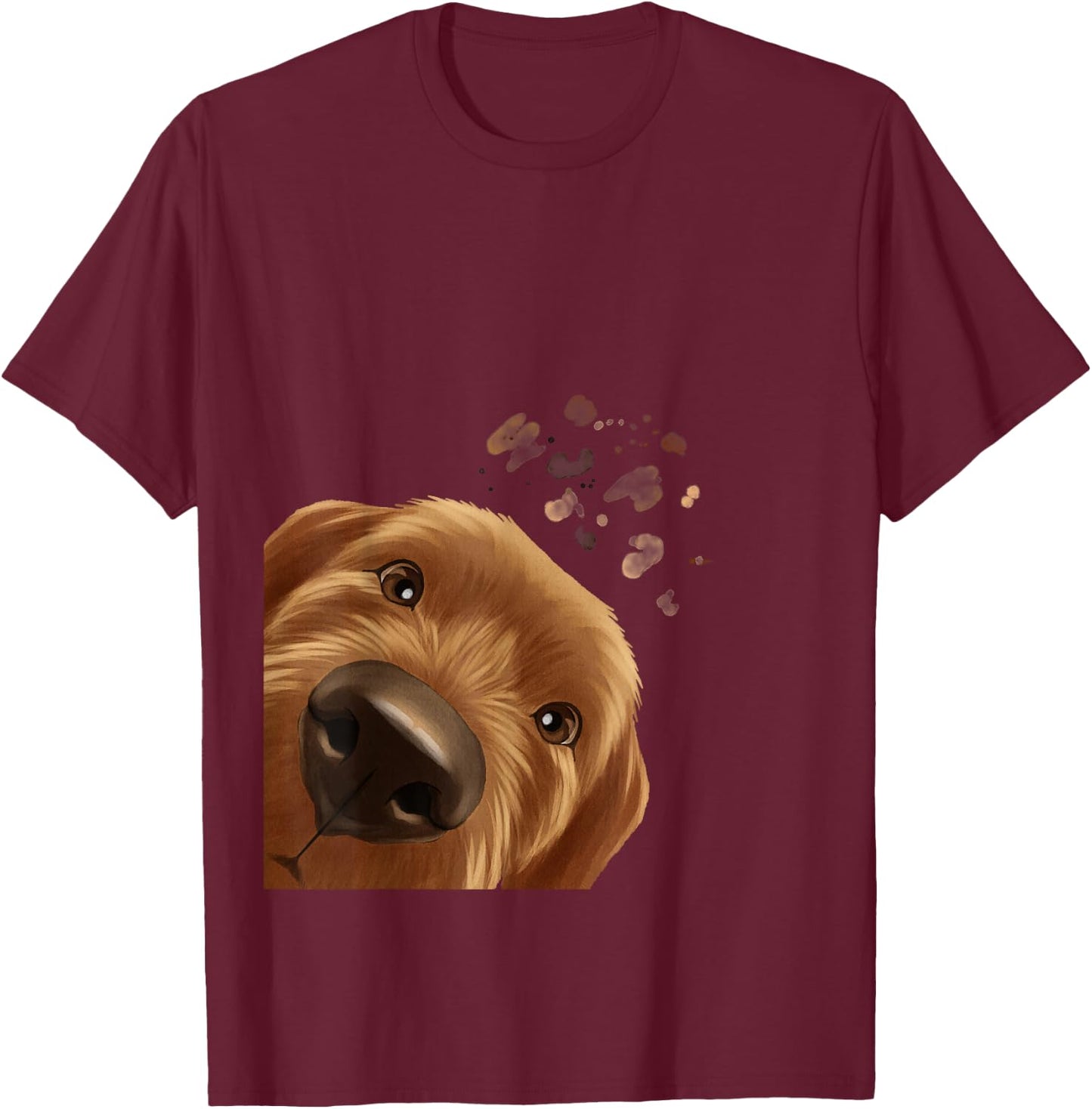 Funny Curious Dog Basset fauve de Bretagne Women Kids T-Shirt - T-Shirt | Maroon
