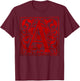 Scarlett Letter Beautiful Illuminated A Literary T-Shirt - T-Shirt | Maroon