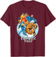 Marvel Fantastic Four Hero Poses Group Shot Poster T-Shirt - T-Shirt | Maroon