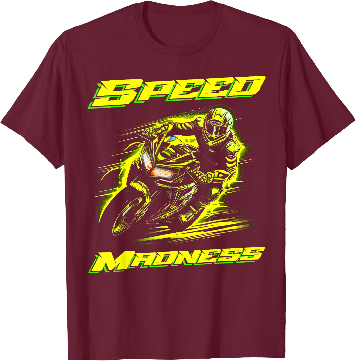 Racing Motorbike T-Shirt - T-Shirt | Maroon