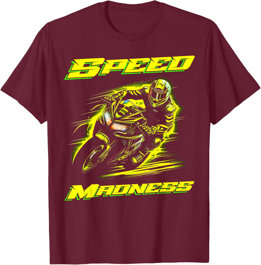Racing Motorbike T-Shirt - T-Shirt | Maroon