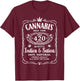 Cannabis High Time Old 420 Quality Indica & Sativa Weed T-Shirt - T-Shirt | Maroon