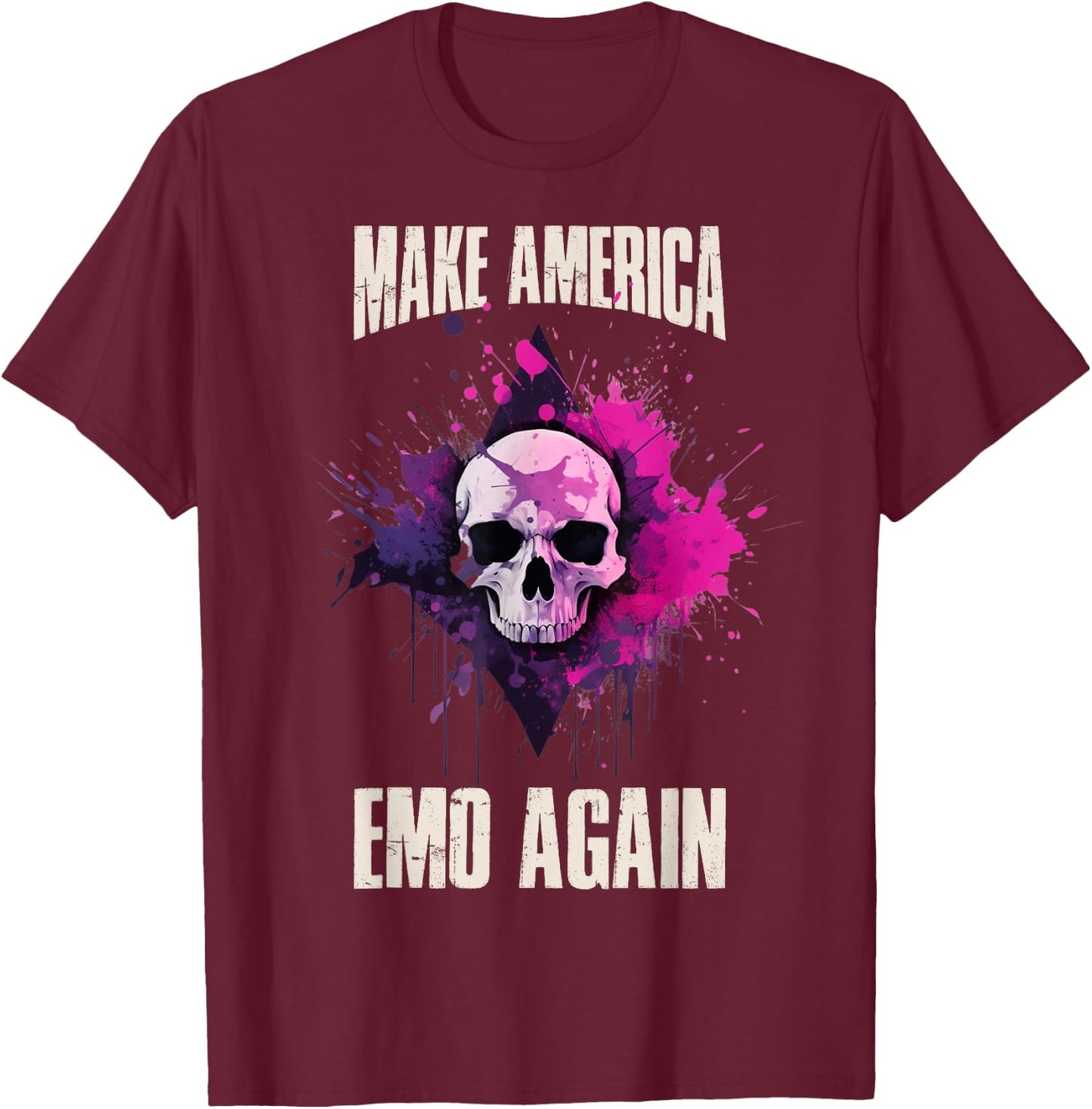 Make America Emo Again T-Shirt - T-Shirt | Maroon