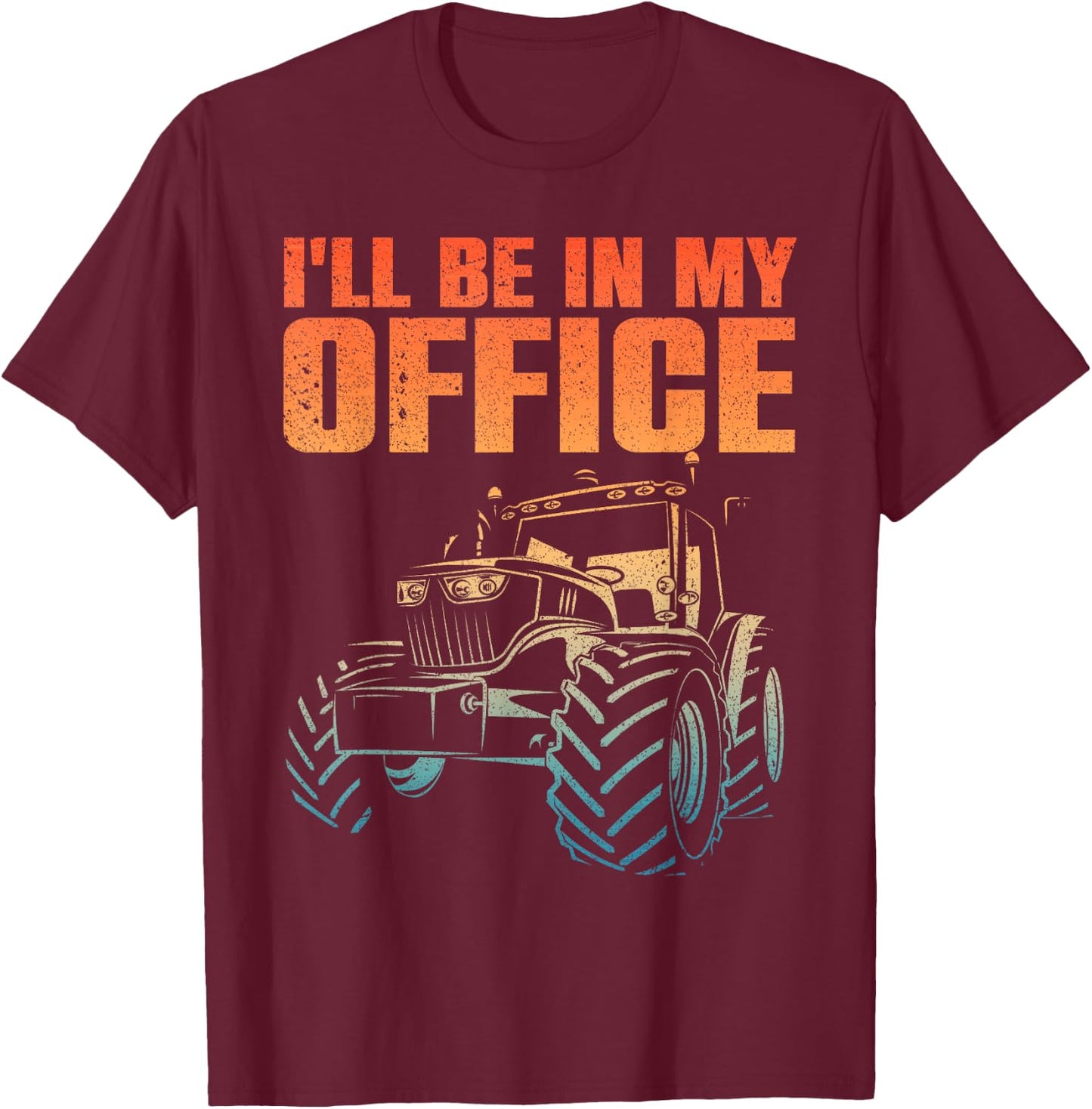 Best Tractor Women Farming Agriculture Office Farmer T-Shirt - T-Shirt | Maroon