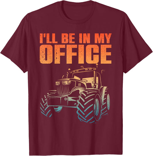 Best Tractor Women Farming Agriculture Office Farmer T-Shirt - T-Shirt | Maroon