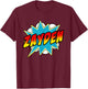 Zayden Name Superhero Retro Comic T-Shirt - T-Shirt | Maroon
